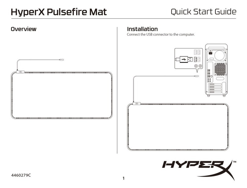 HyperX Pulsefire Mat quick start guide