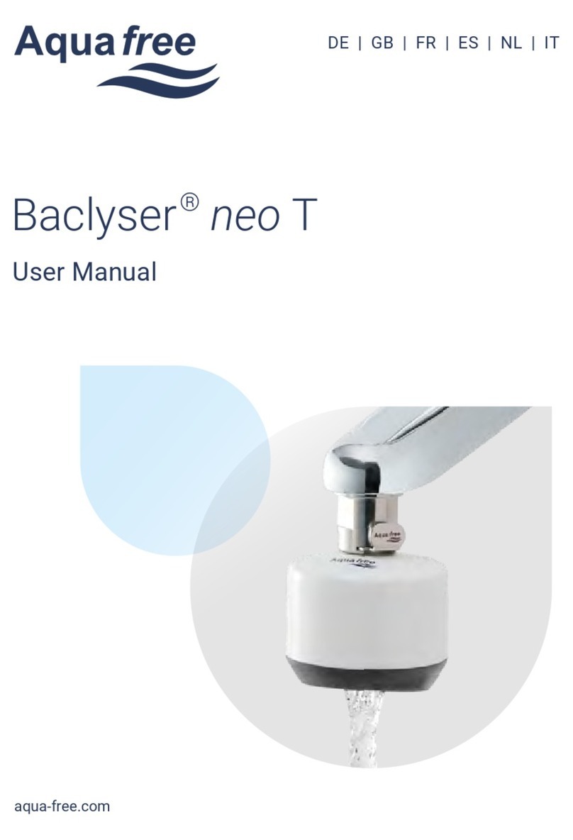 Aqua Free Baclyser neo T User manual