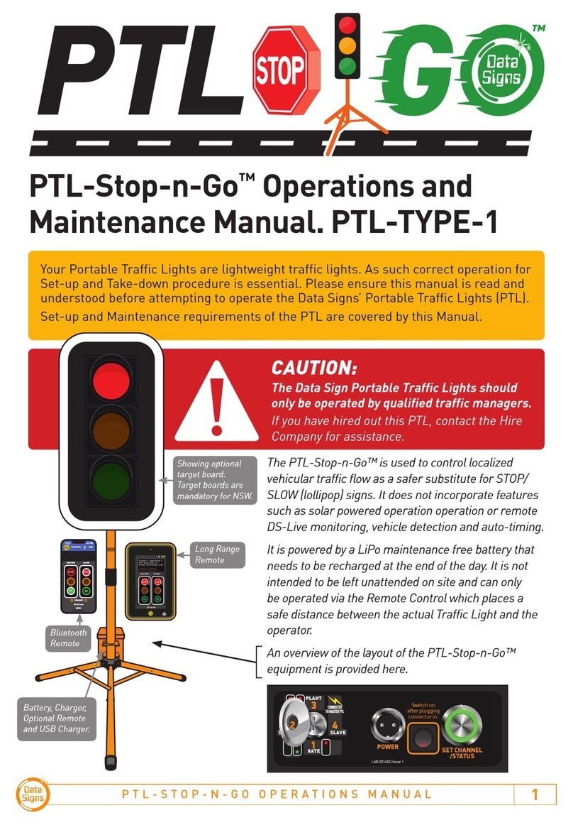 PTL PTL-Stop-n-Go PTL-TYPE-1 Operation and maintenance manual
