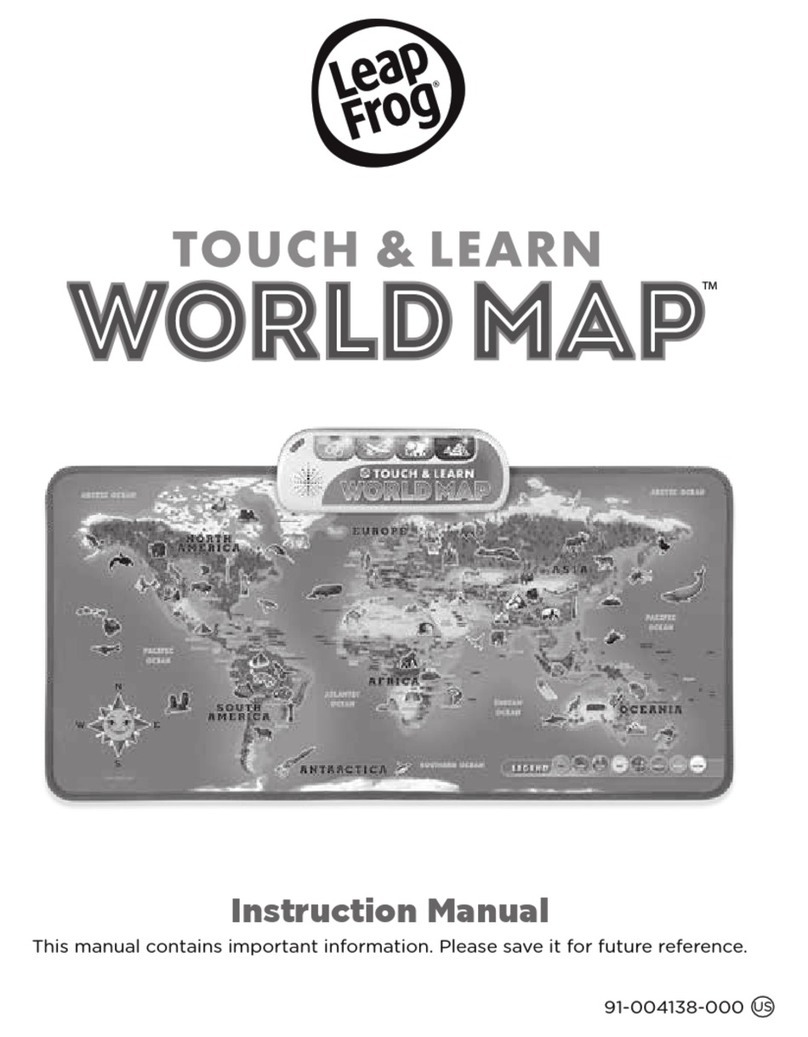 LeapFrog TOUCH & LEARN WORLD MAP instruction manual