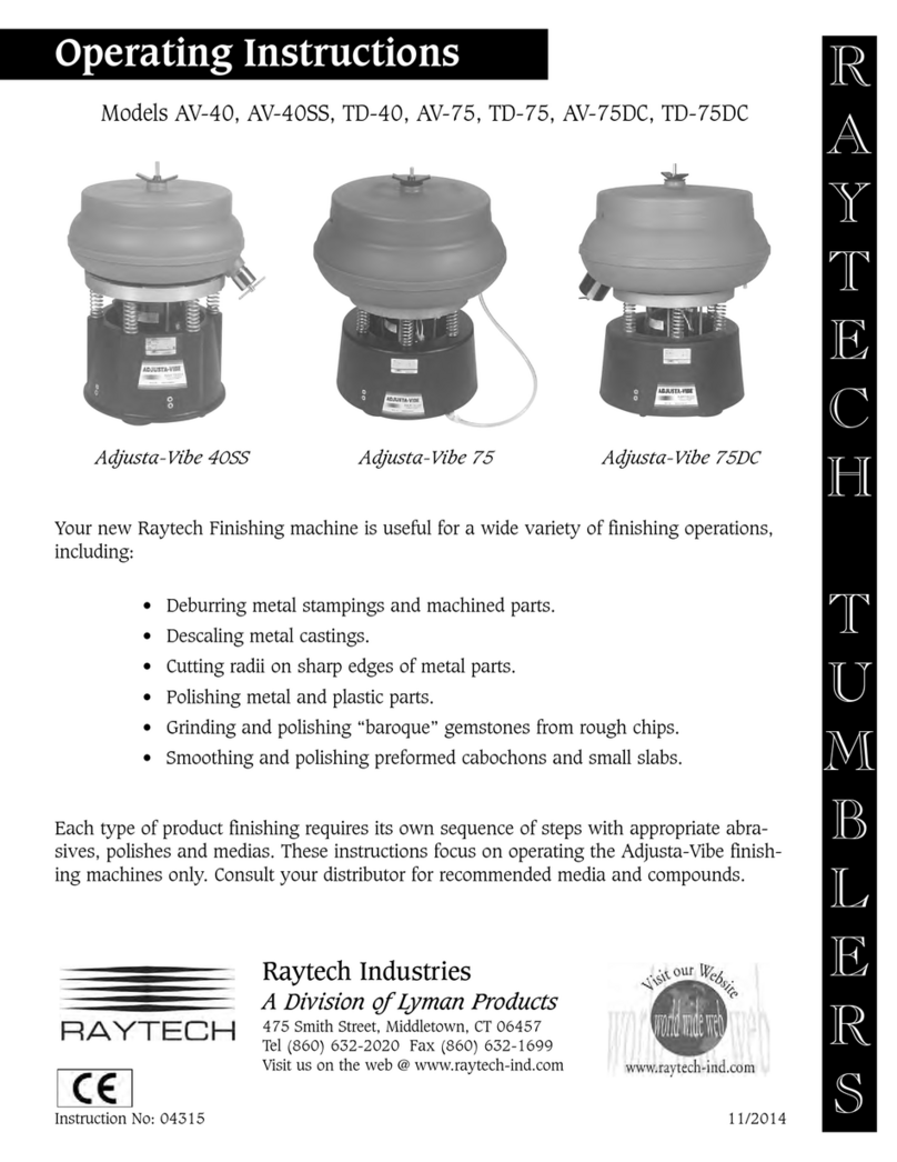 Lyman Raytech Adjusta-Vibe 40SS operating instructions