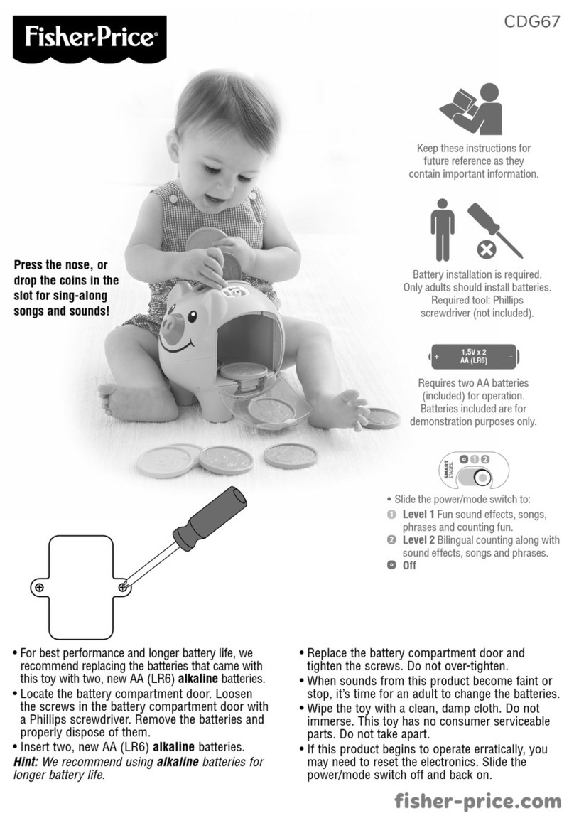 Fisher-Price CDG67 quick start guide Fisher-Price CDG67 quick start guide