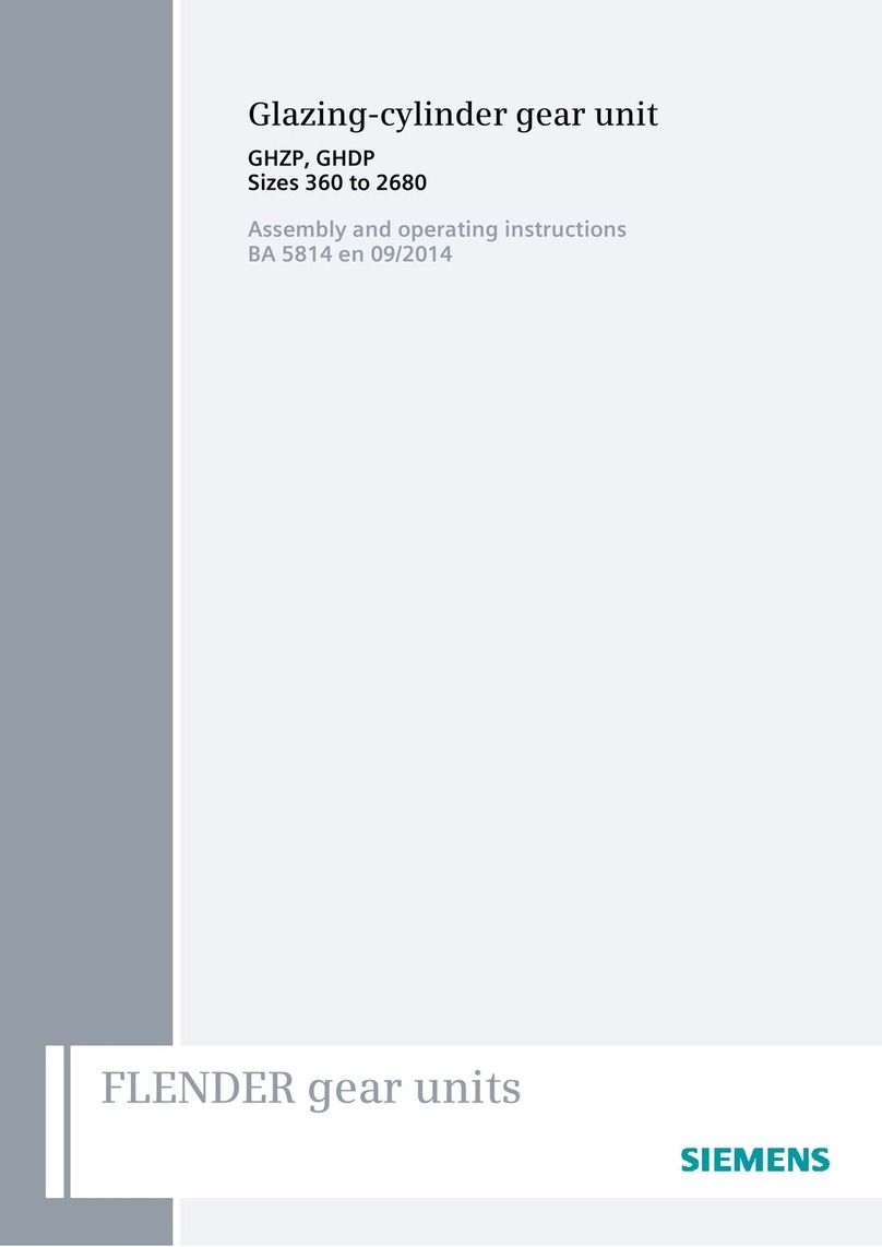 Siemens FLENDER GHZP User manual