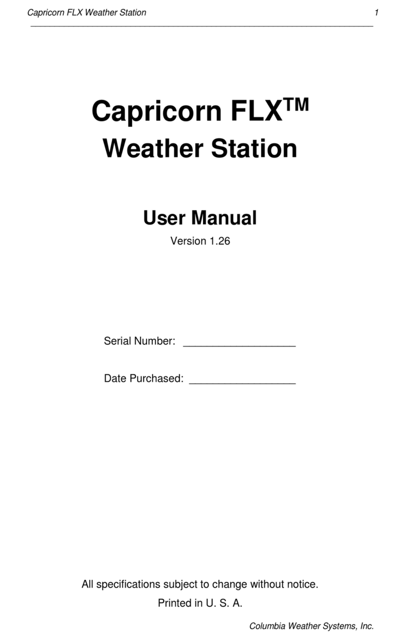 Columbia Weather Systems Capricorn FLX 034B user manual