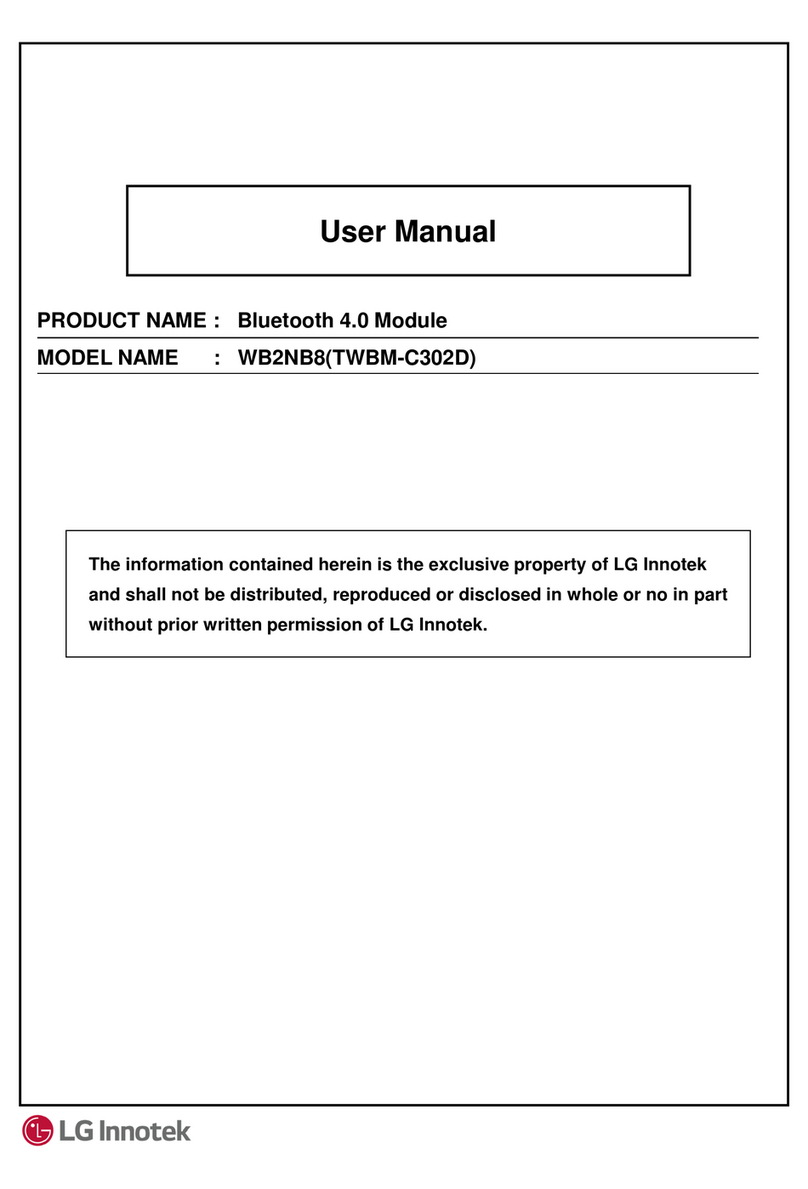 LG Innotek WB2NB8 user manual LG Innotek WB2NB8 user manual