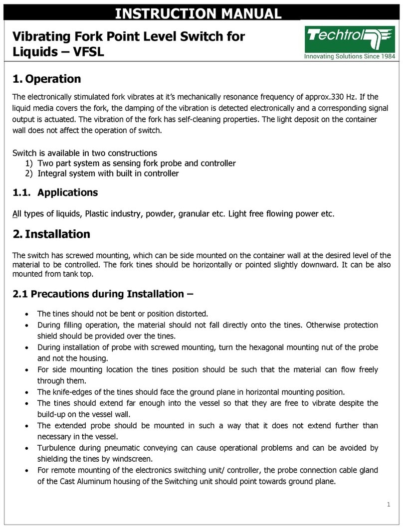 Techtrol VFSL instruction manual