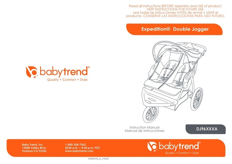 Baby Trend Expedition Double Jogger instruction manual