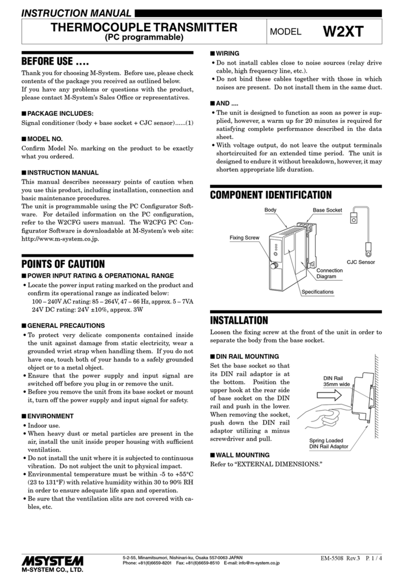 M-system W2XT User manual