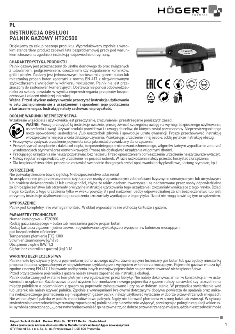HOGERT HT2C500 User manual