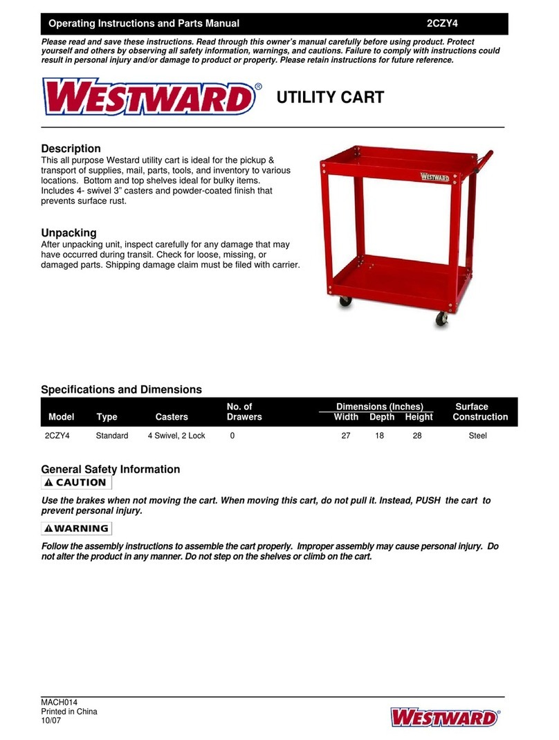 Westward 2CZY4 Operating instructions and parts manual