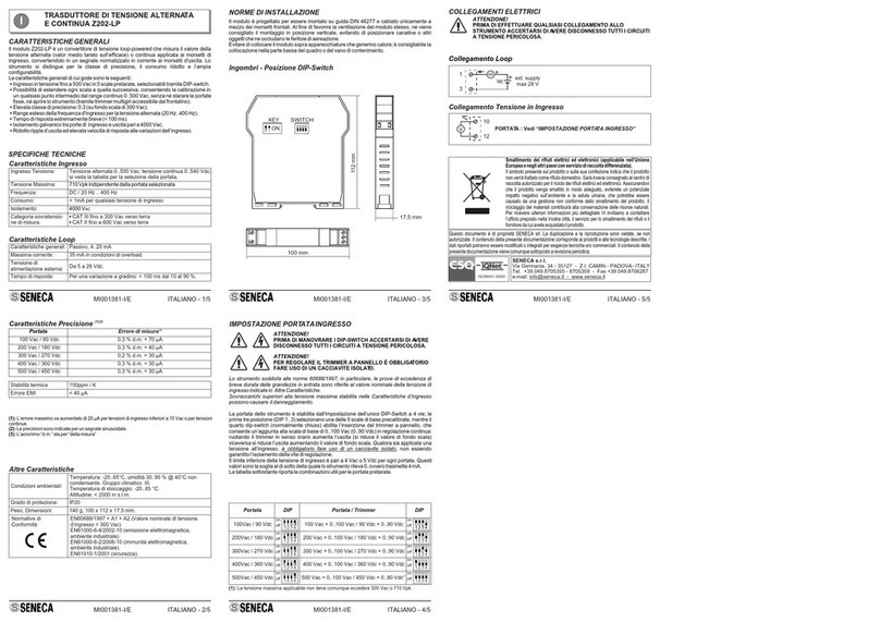Seneca Z202-LP User manual