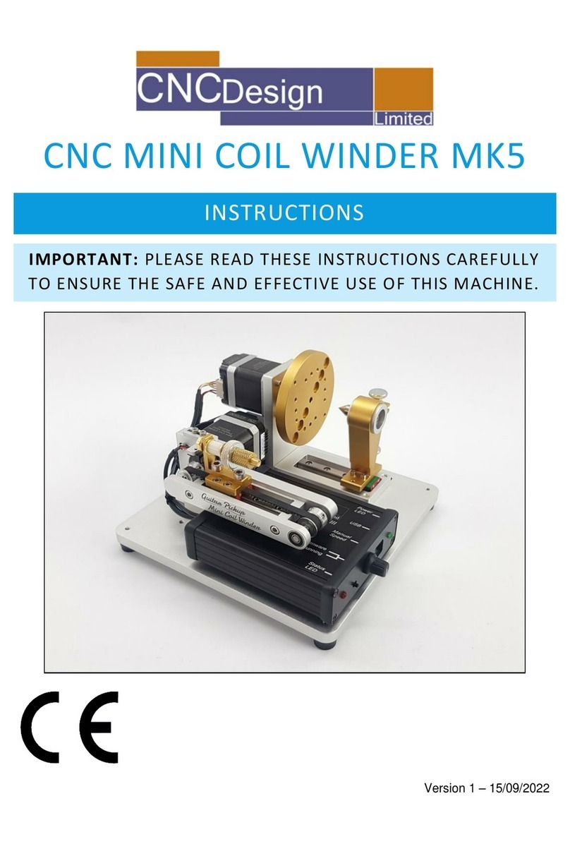 CNC Design CNC MINI COIL WINDER MK5 instructions
