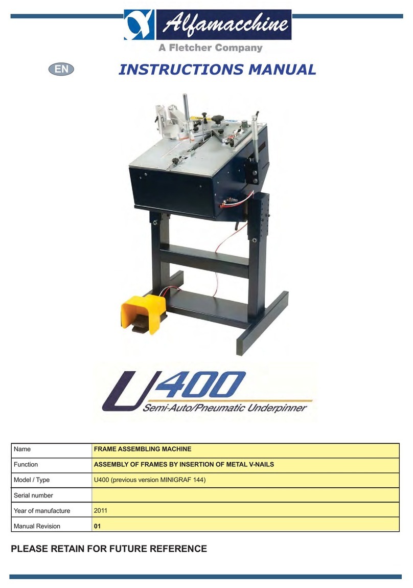 FLETCHER Alfamacchine U400 instruction manual