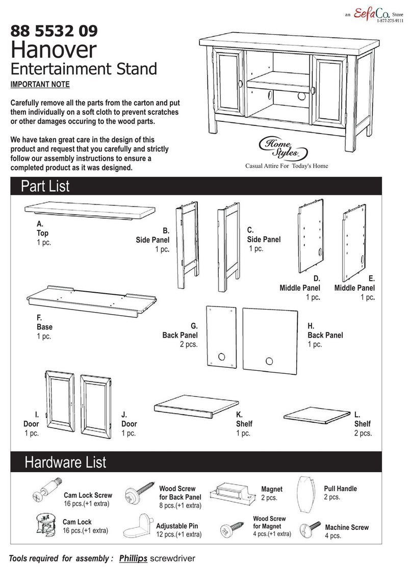 EefaCo.Store Home Styles Hanover 88 5532 09 Assembly instructions