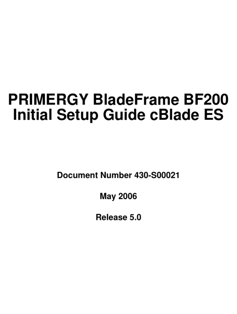 PRIMERGY BladeFrame BF200 Initial setup guide