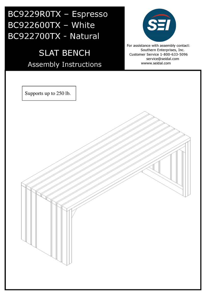 SEI BC922600TX Assembly instructions