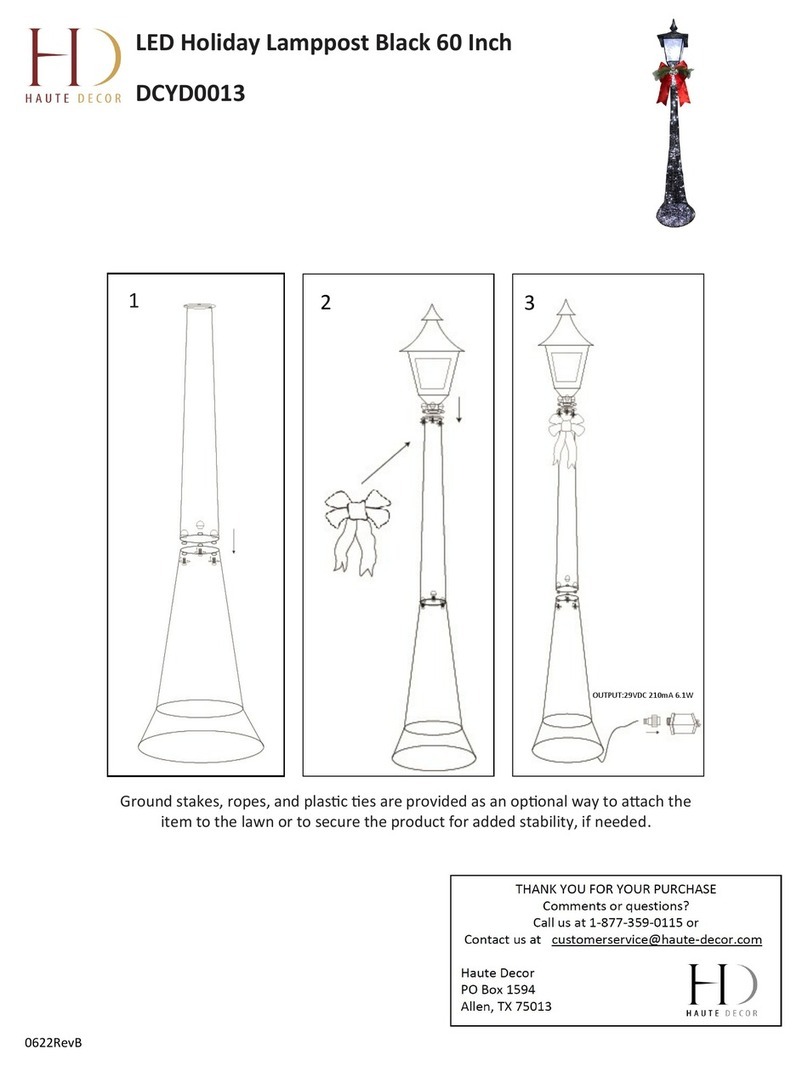 Haute Decor DCYD0013 quick start guide