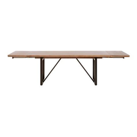 Essentials For Living ORIGIN EXTENSION DINING TABLE Assembly instructions