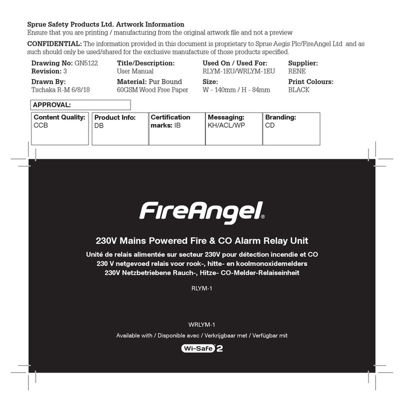 FireAngel RLYM-1 User manual