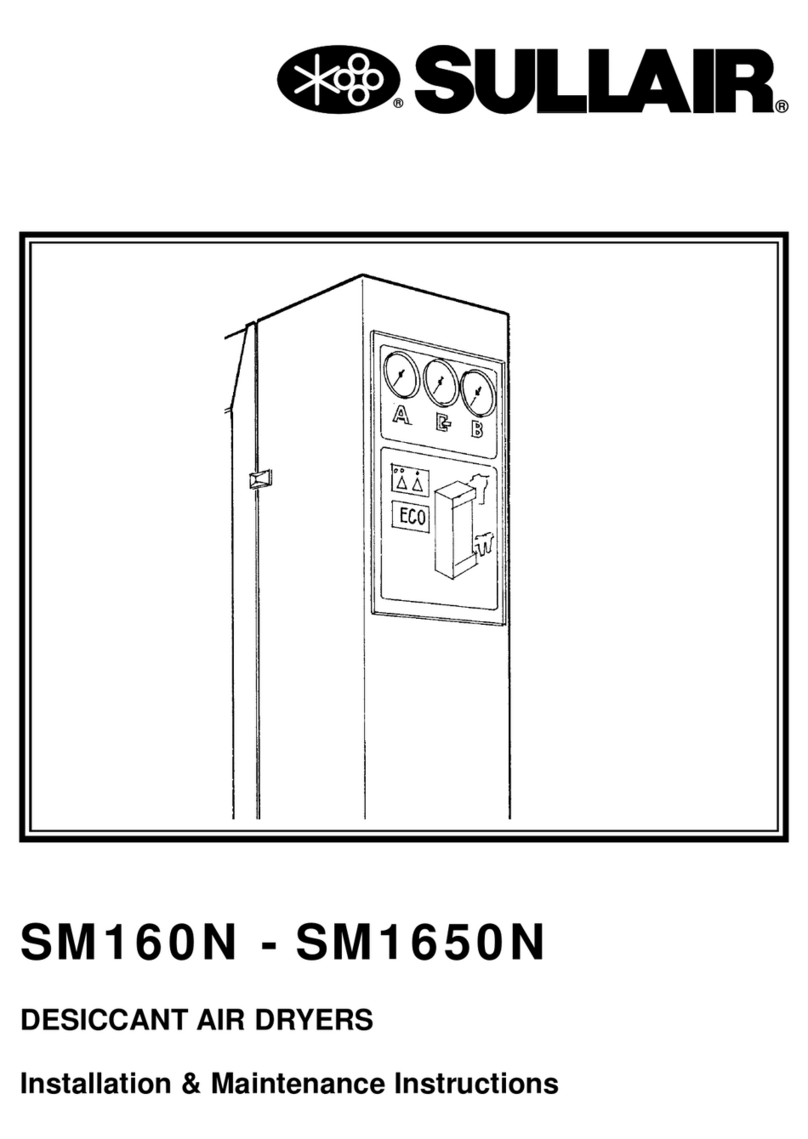 Sullair SM-160N Installation and operating instructions