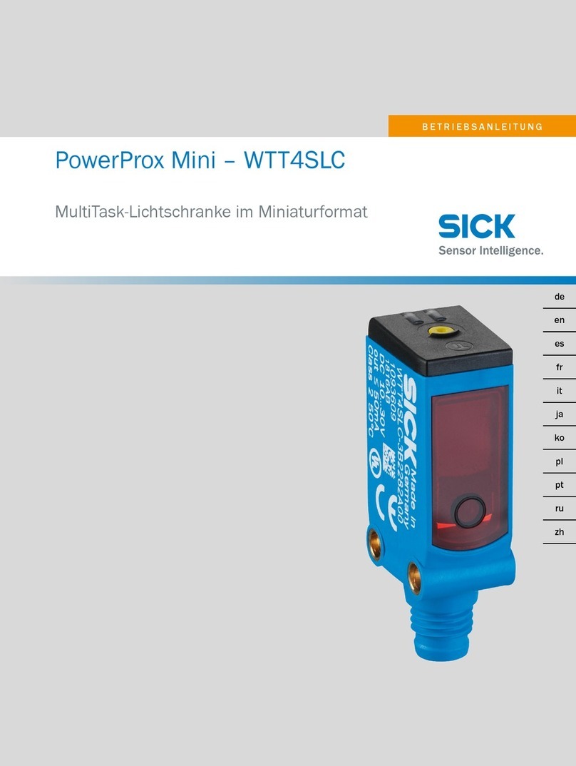 SICK PowerProx Mini WTT4SLC operating instructions