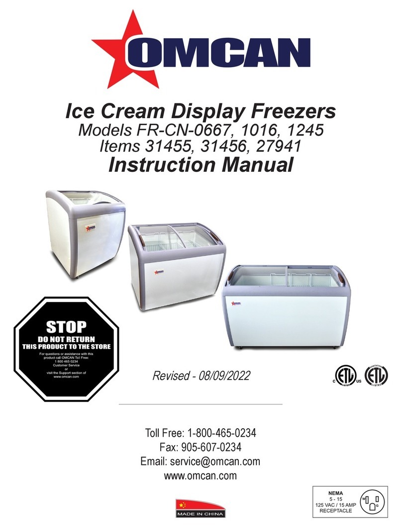 Omcan FR-CN-0667 instruction manual