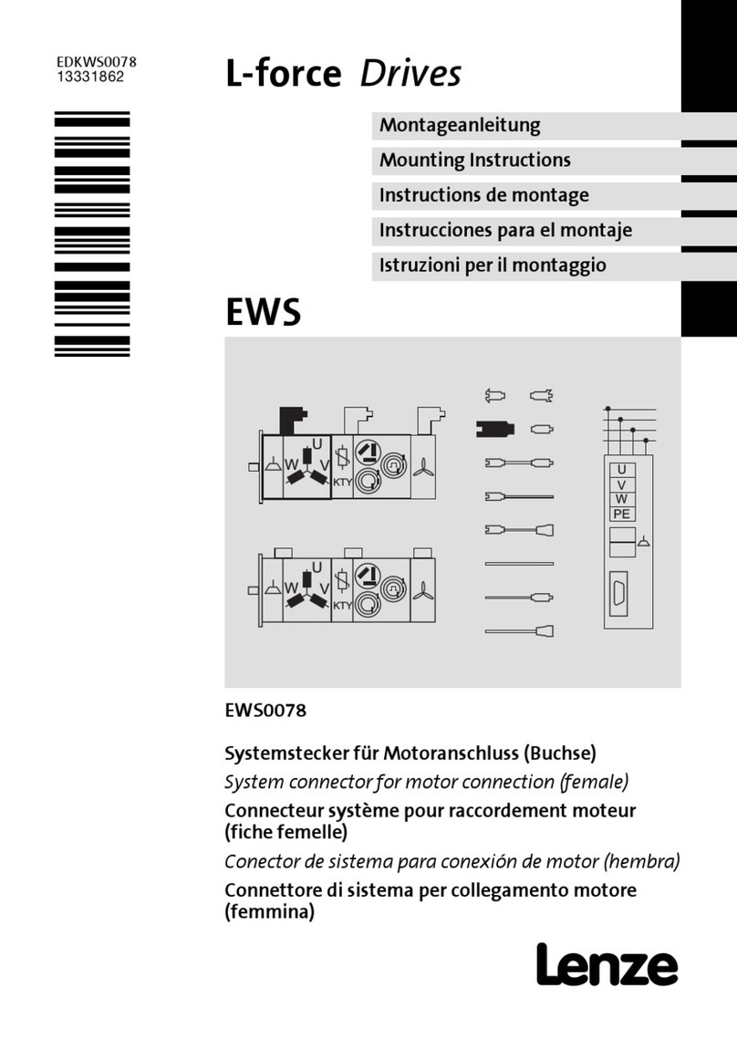 Lenze EWS Series Mounting instructions