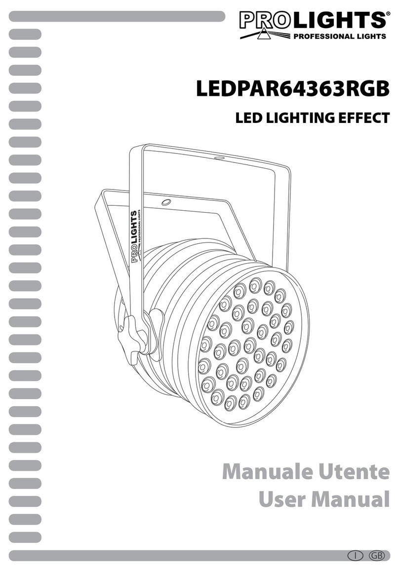 ProLights LEDPAR64363RGB user manual