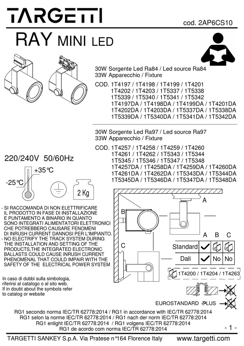 Targetti RAY MINI 1T4197 instructions