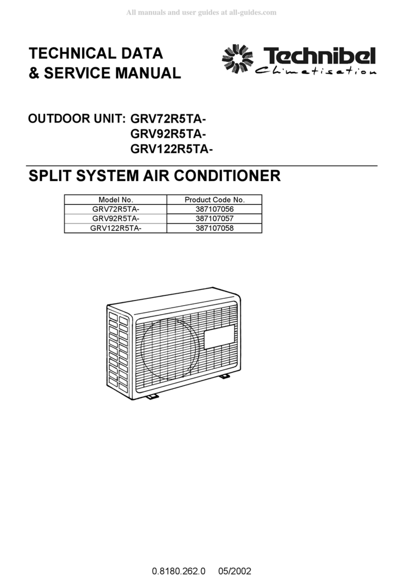 Technibel Climatisation GRV92R5TA Series Manual