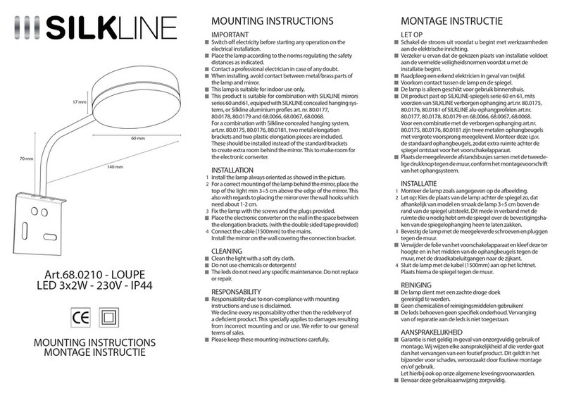 SILKLINE LOUPE 68.0210 Mounting instructions