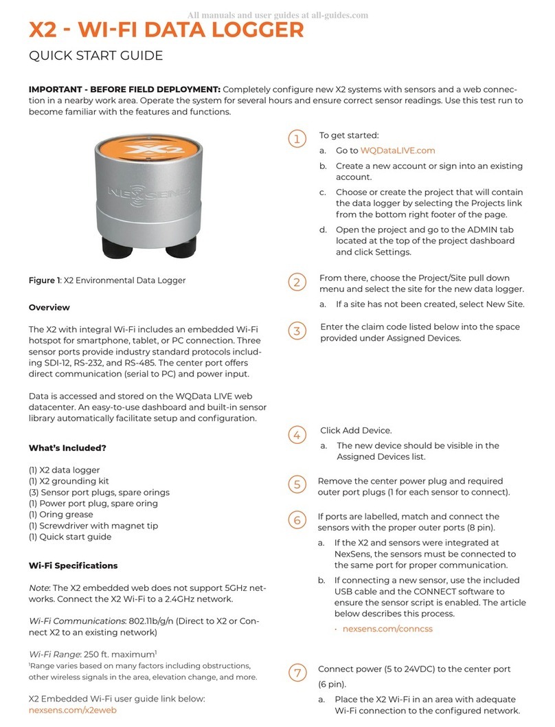 NexSens X2 User manual NexSens X2 User manual