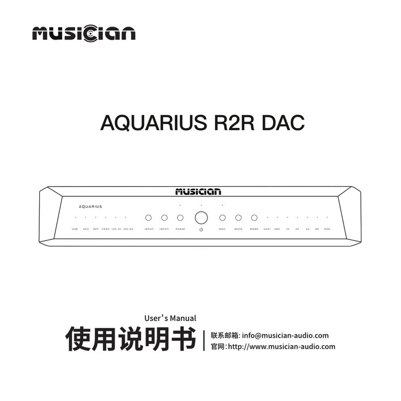 MUSICIAN AQUARIUS R2R DAC user manual