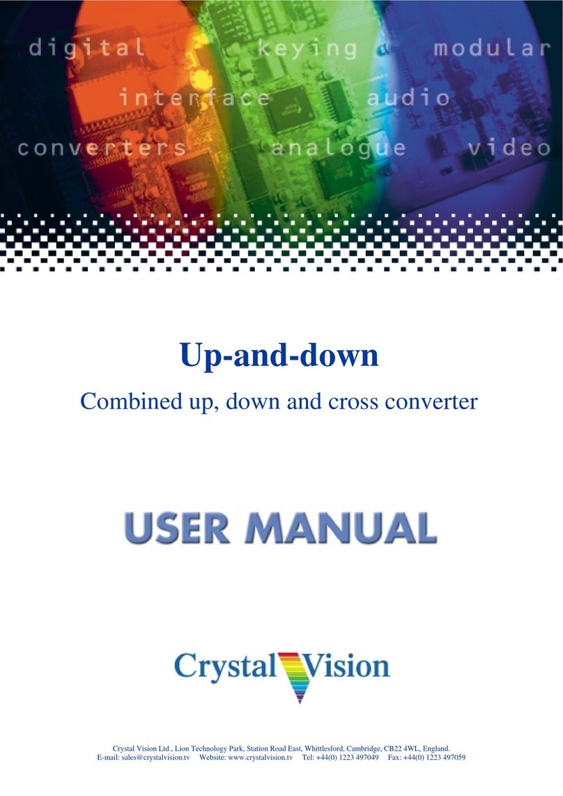 Crystal Vision Up-and-down User manual