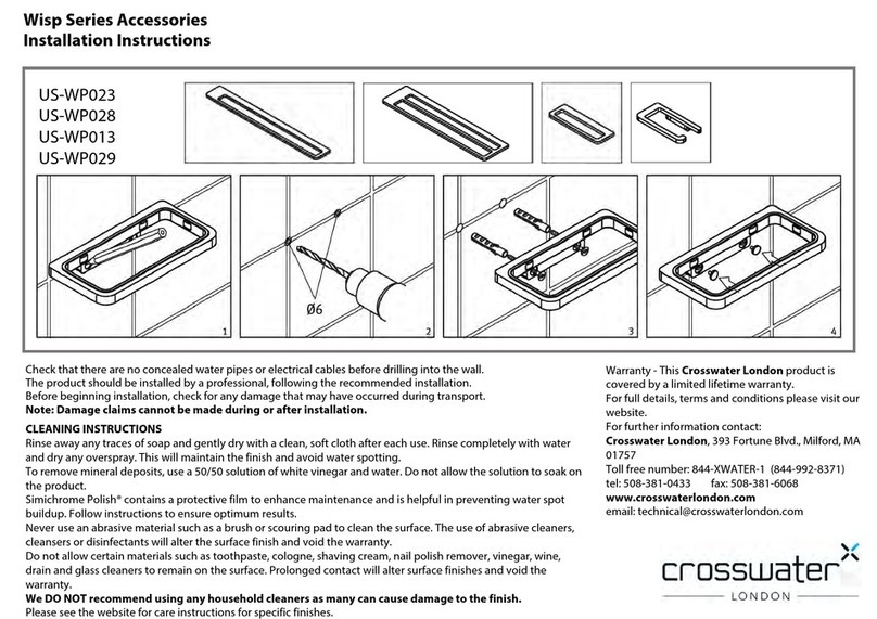 Crosswater Wisp Series User manual Crosswater Wisp Series User manual