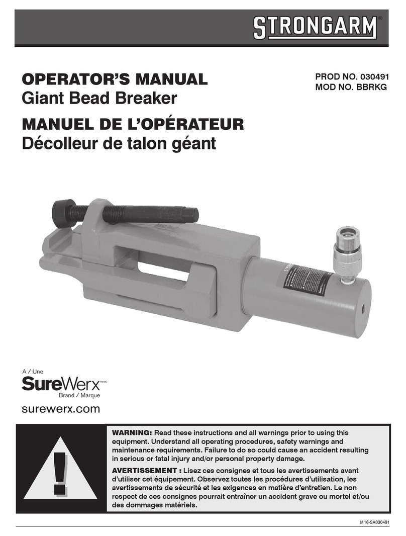 Strongarm BBRKG Operator's manual
