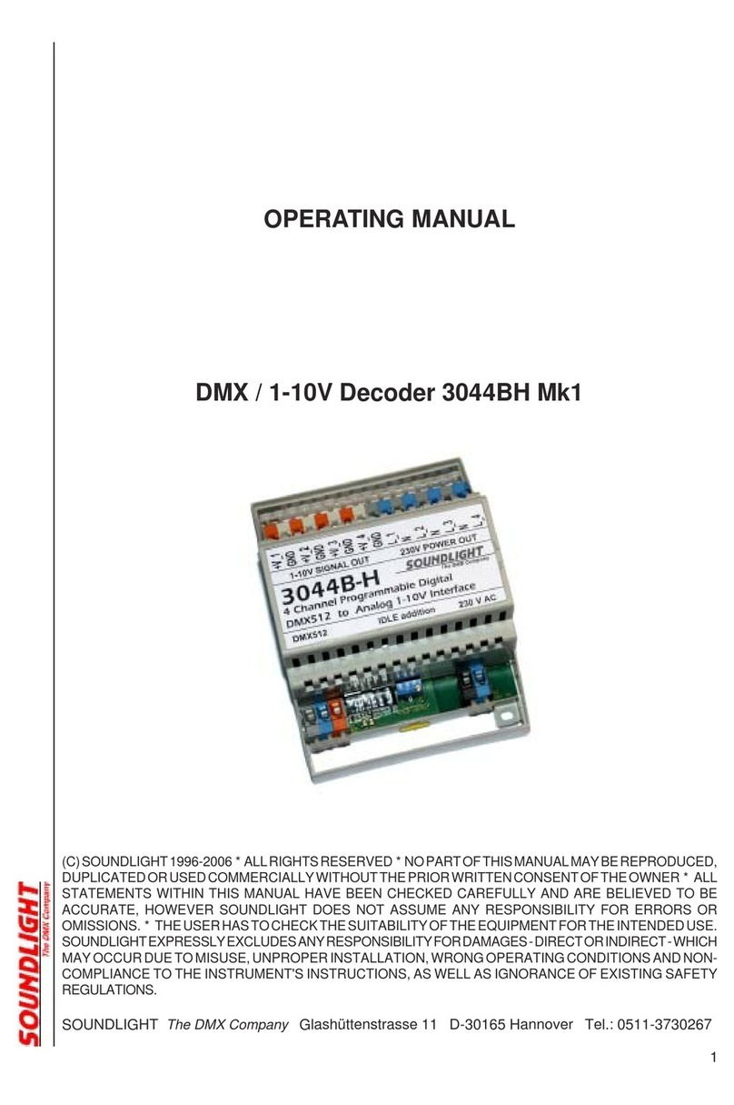 SOUNDLIGHT 3044BH User manual