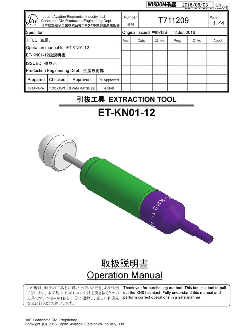 JAE ET-KN01-12 Operation manual