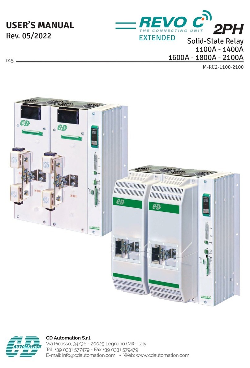 CD Automation Revo C 2PH 1100A user manual