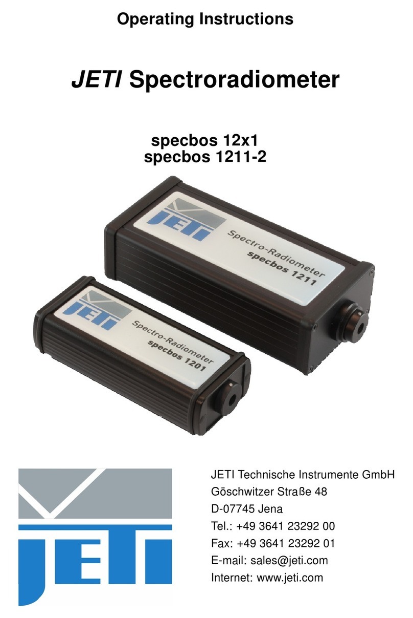 Jeti specbos 12 1 Series operating instructions