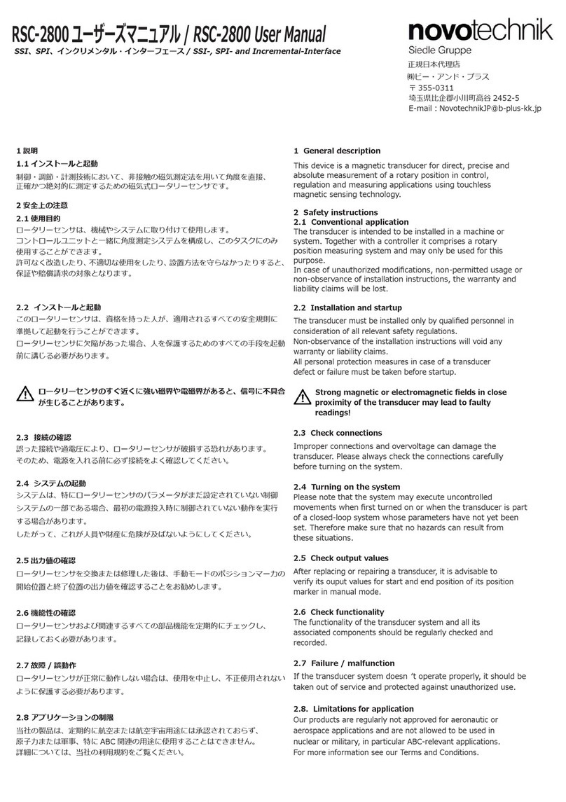 Siedle novotechnik RSX-2800 manual