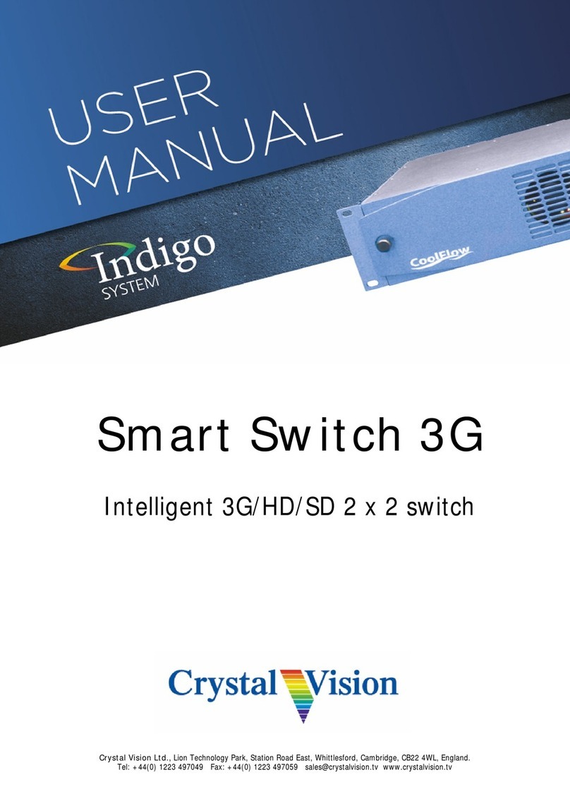 Crystal Vision Indigo Smart Switch 3G user manual Crystal Vision Indigo Smart Switch 3G user manual