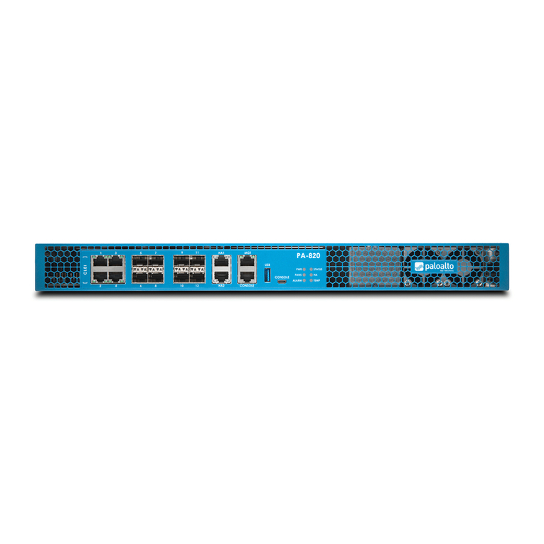 PaloAlto Networks PA-800 SERIES Hardware reference PaloAlto Networks PA-800 SERIES Hardware reference