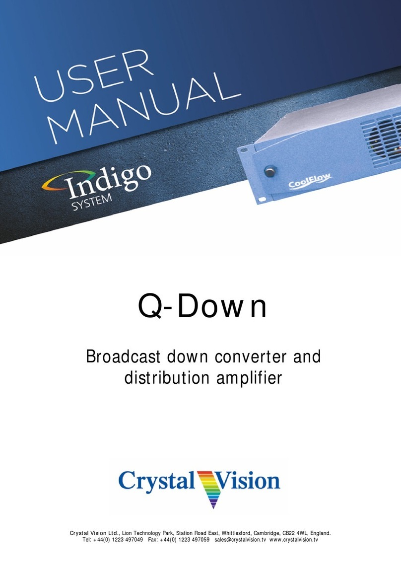 Crystal Vision Indigo Q-Down User manual