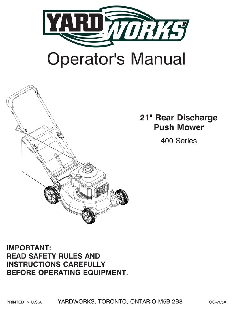 Yard Works 400 Series Operator's manual