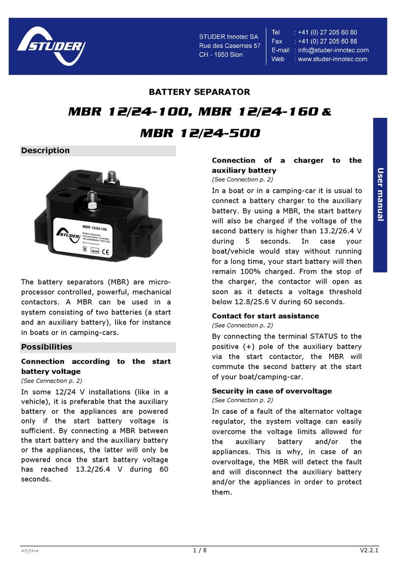 Studer MBR 12/24-100 instruction manual