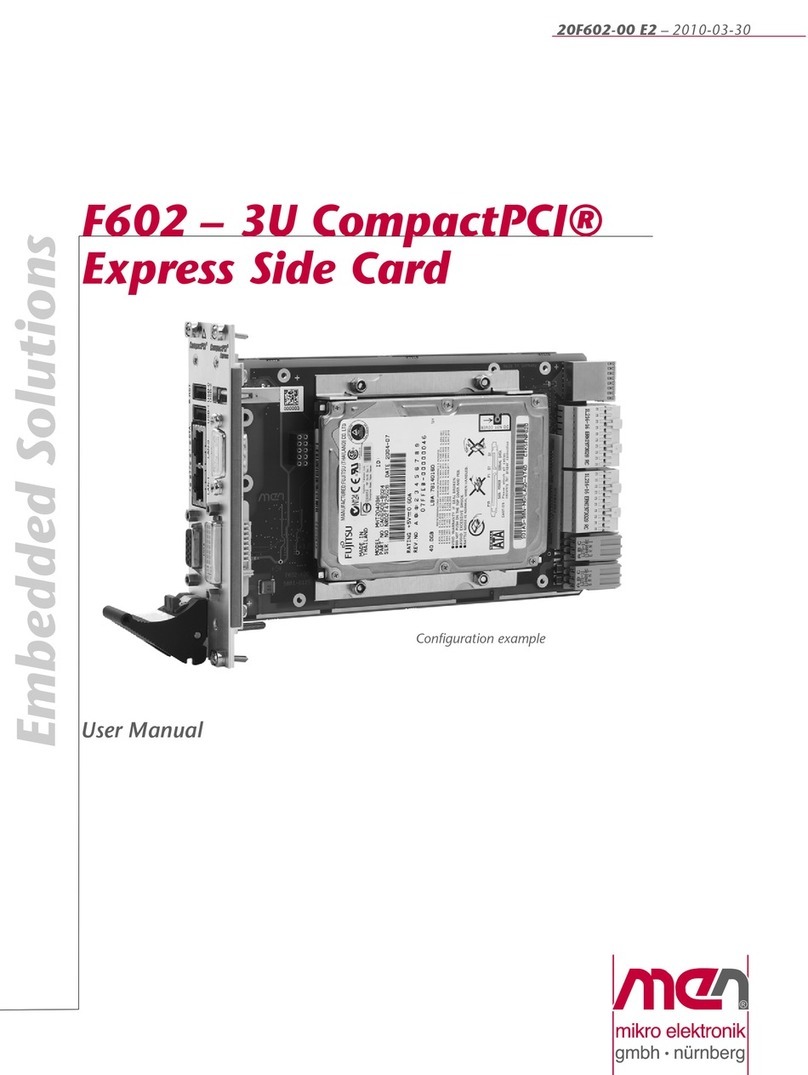 MEN Mikro Elektronik F602 user manual