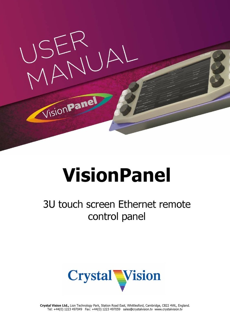 Crystal Vision VisionPanel user manual