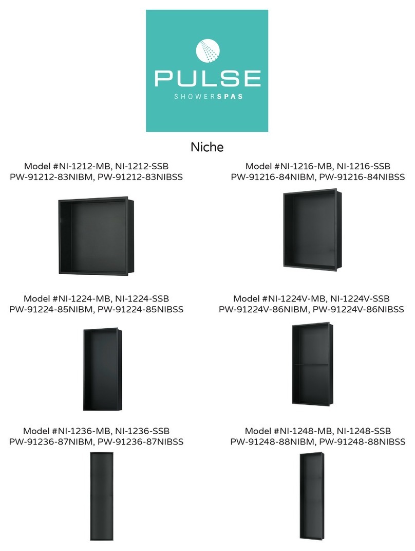 PULSE+ ShowerSpas NI-1212-MB User manual