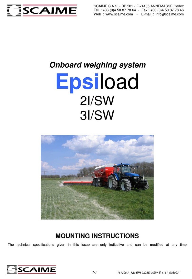 Scaime Epsiload 2I/SW Mounting instructions Scaime Epsiload 2I/SW Mounting instructions